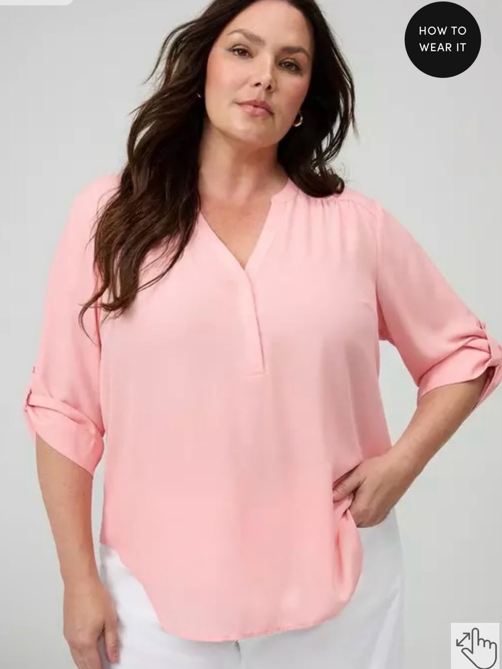 Torrid Harper 3/4 sleeve Blouse size 1
